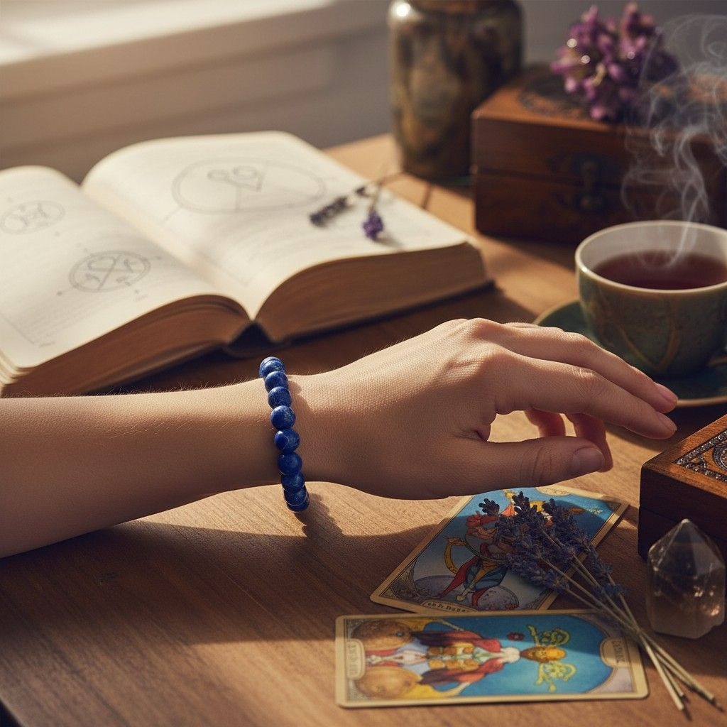 Ash & Sea Imperial Jasper Beaded Bracelet 8mm Gemstone Jewelry For Balance & Healing