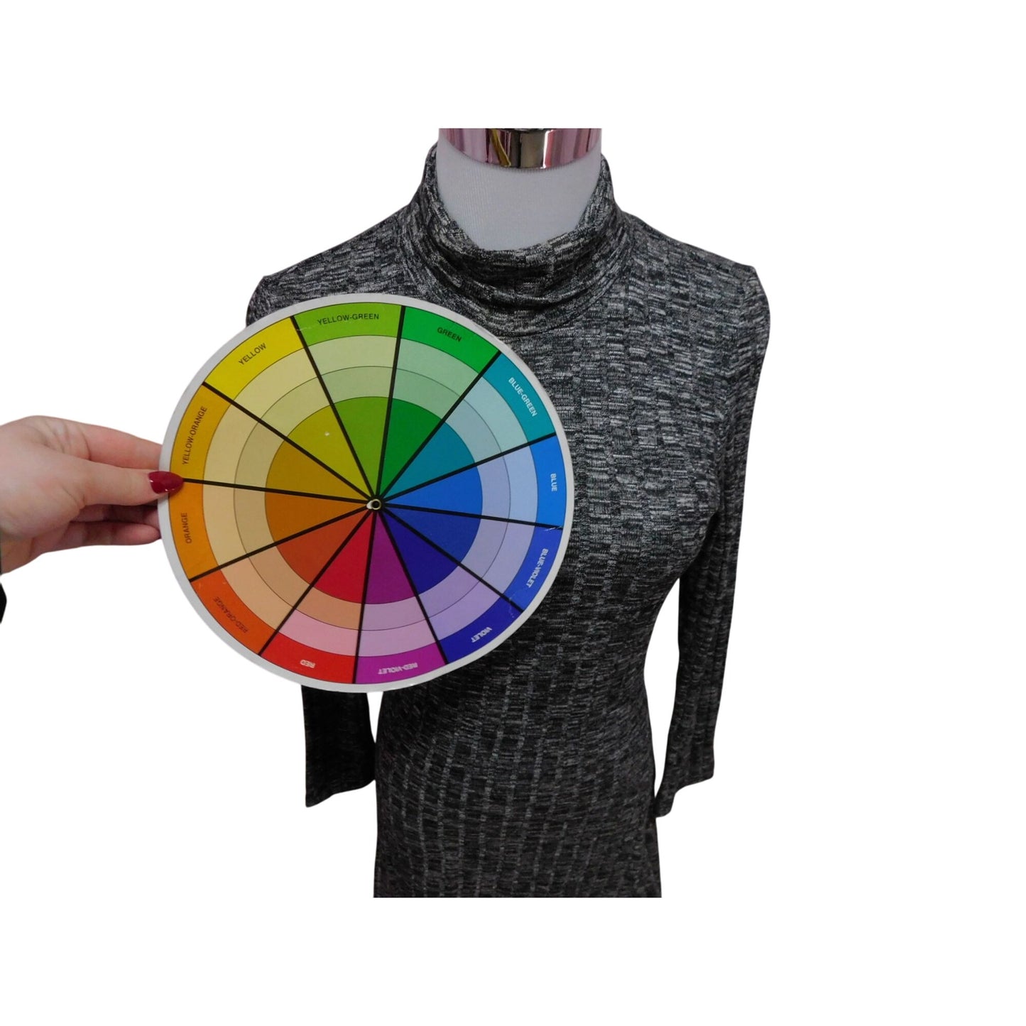 AEO Gray Mock Neck Cutout Back Dress S NWT Gothic Chic