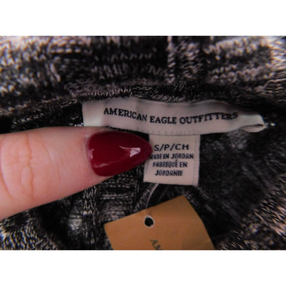 AEO Gray Mock Neck Cutout Back Dress S NWT Gothic Chic