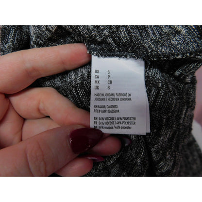 AEO Gray Mock Neck Cutout Back Dress S NWT Gothic Chic