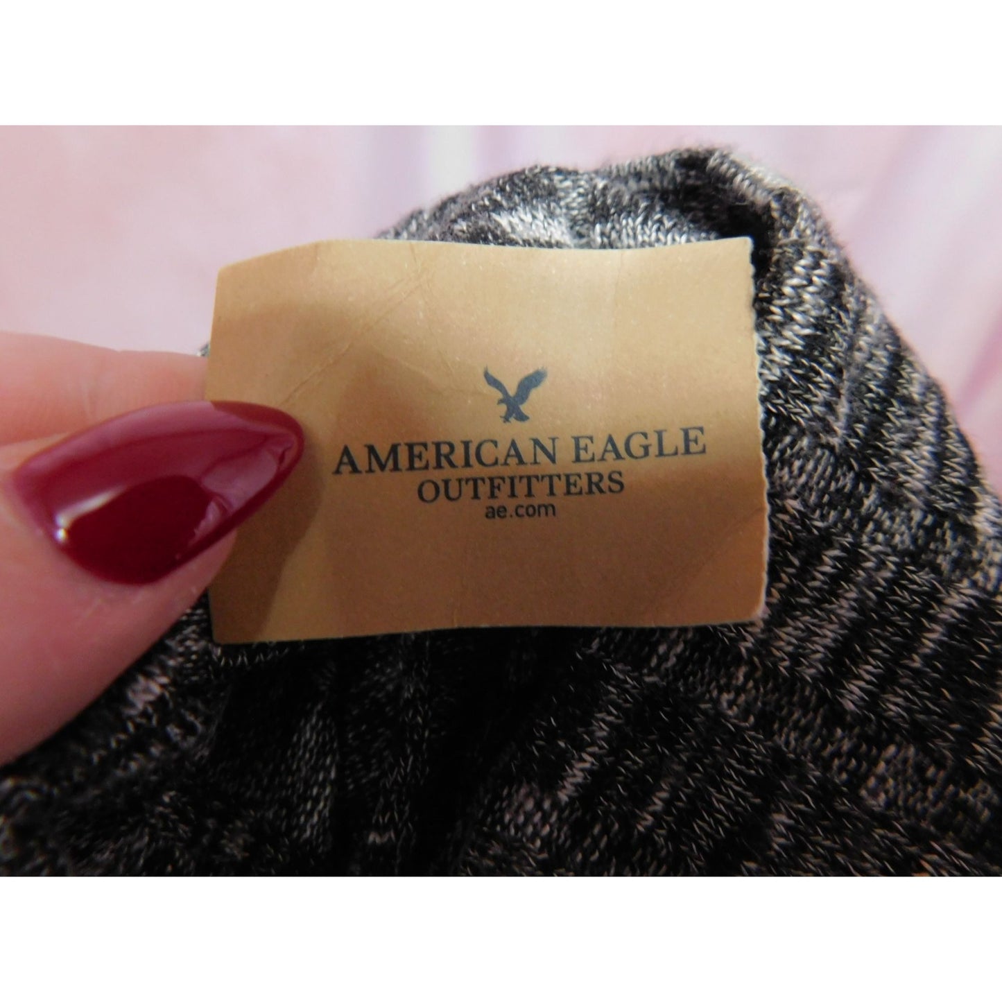 AEO Gray Mock Neck Cutout Back Dress S NWT Gothic Chic