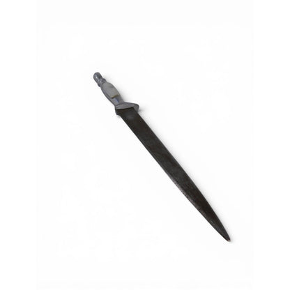Vintage Gray Stiletto Dagger Carbon Steel Single Edge Knife Collectible