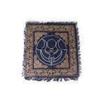 Triple Moon Goddess Altar Cloth Celtic Knot Navy Gold Wicca Witchcraft Decor