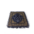 Triple Moon Goddess Altar Cloth Celtic Knot Navy Gold Wicca Witchcraft Decor