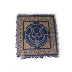 Triple Moon Goddess Altar Cloth Celtic Knot Navy Gold Wicca Witchcraft Decor