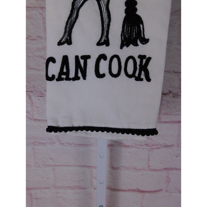 This Witch Can Cook Cotton Kitchen Towel Set Witchy Decor NWT 18x28