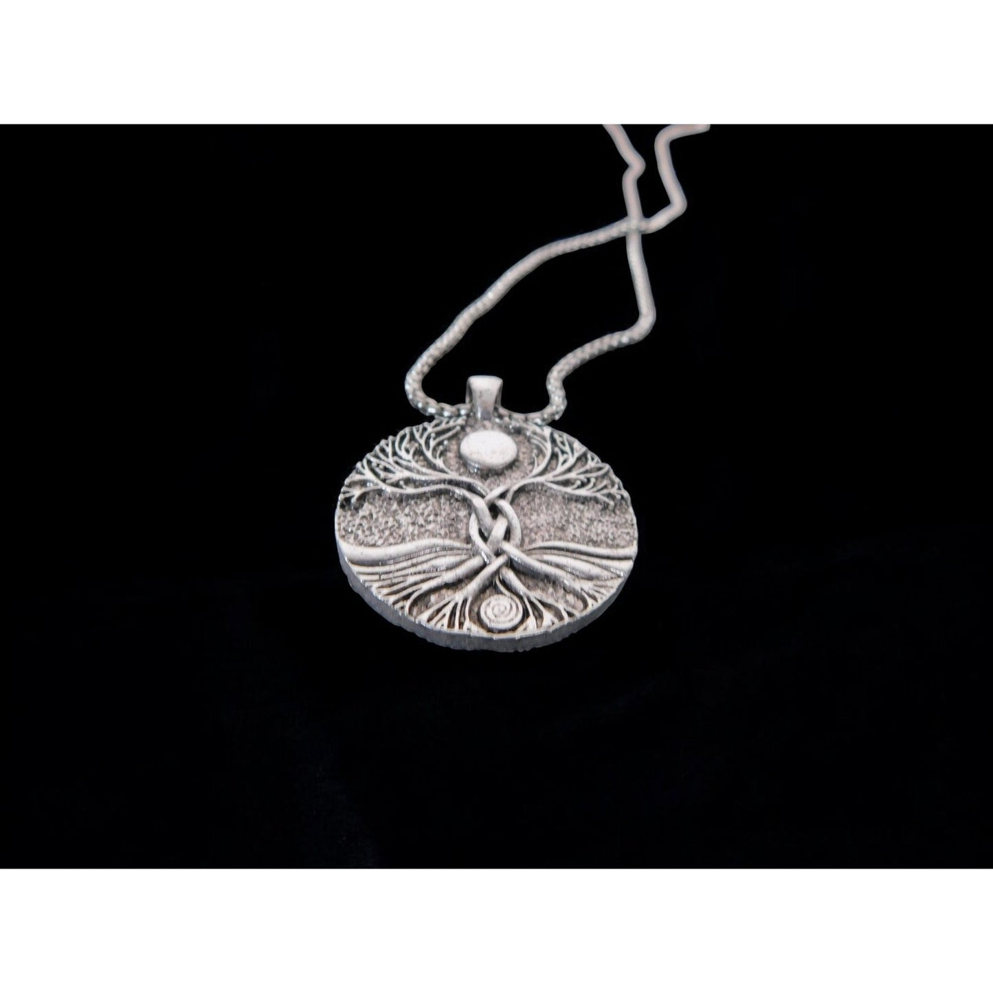 Celtic Tree of Life Pendant Necklace Moon Symbol Spiritual Amulet