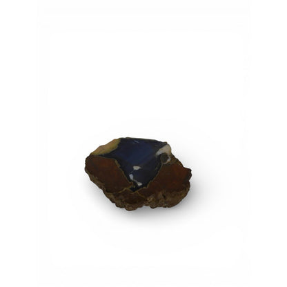 Oregon Agate Thunderegg Polished Specimen - Blue Chalcedony Geode 5.1oz