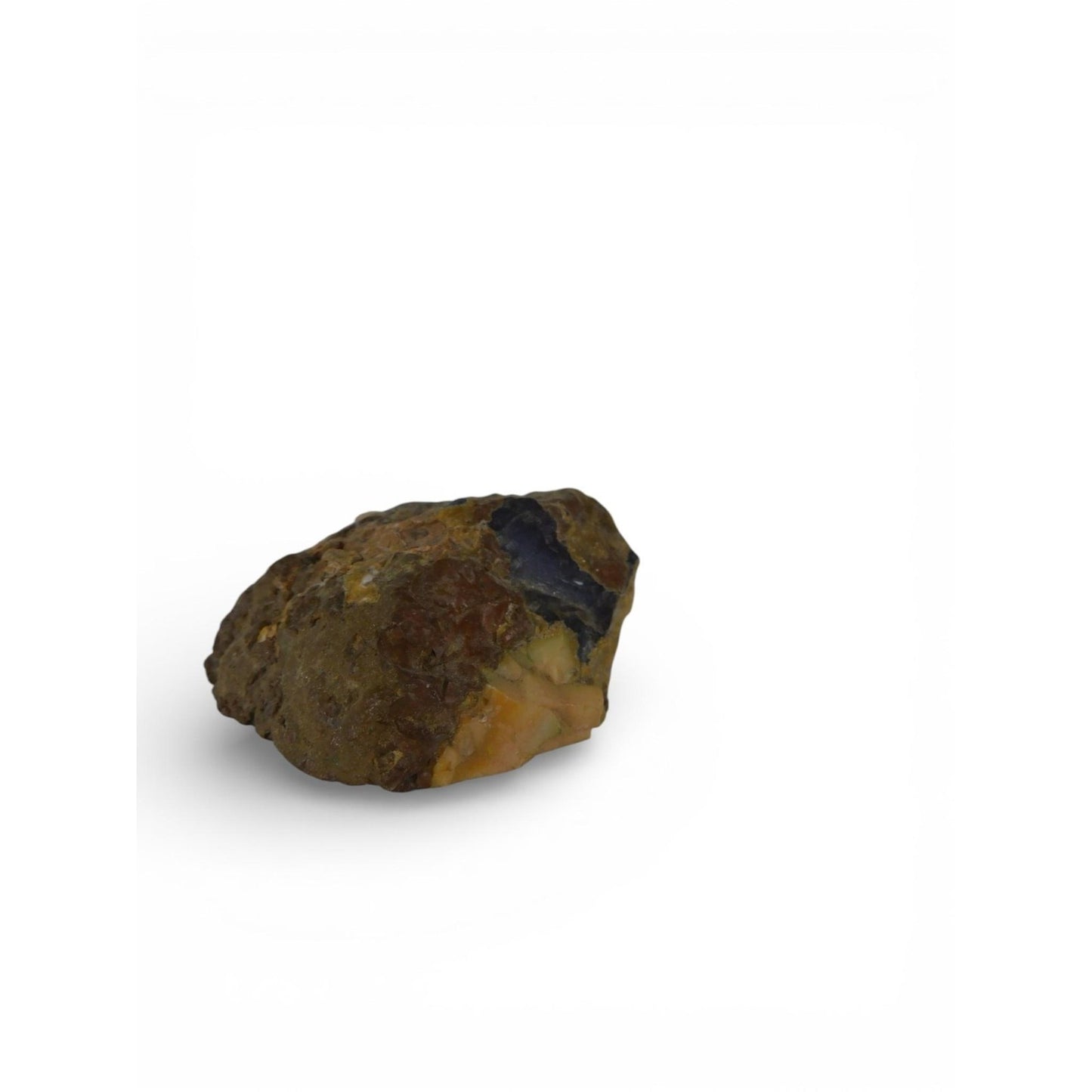 Oregon Agate Thunderegg Polished Specimen - Blue Chalcedony Geode 5.1oz