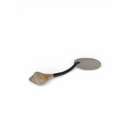 Vintage Mother of Pearl Caviar Spoon Shell Handle Silverplate Serving Utensil