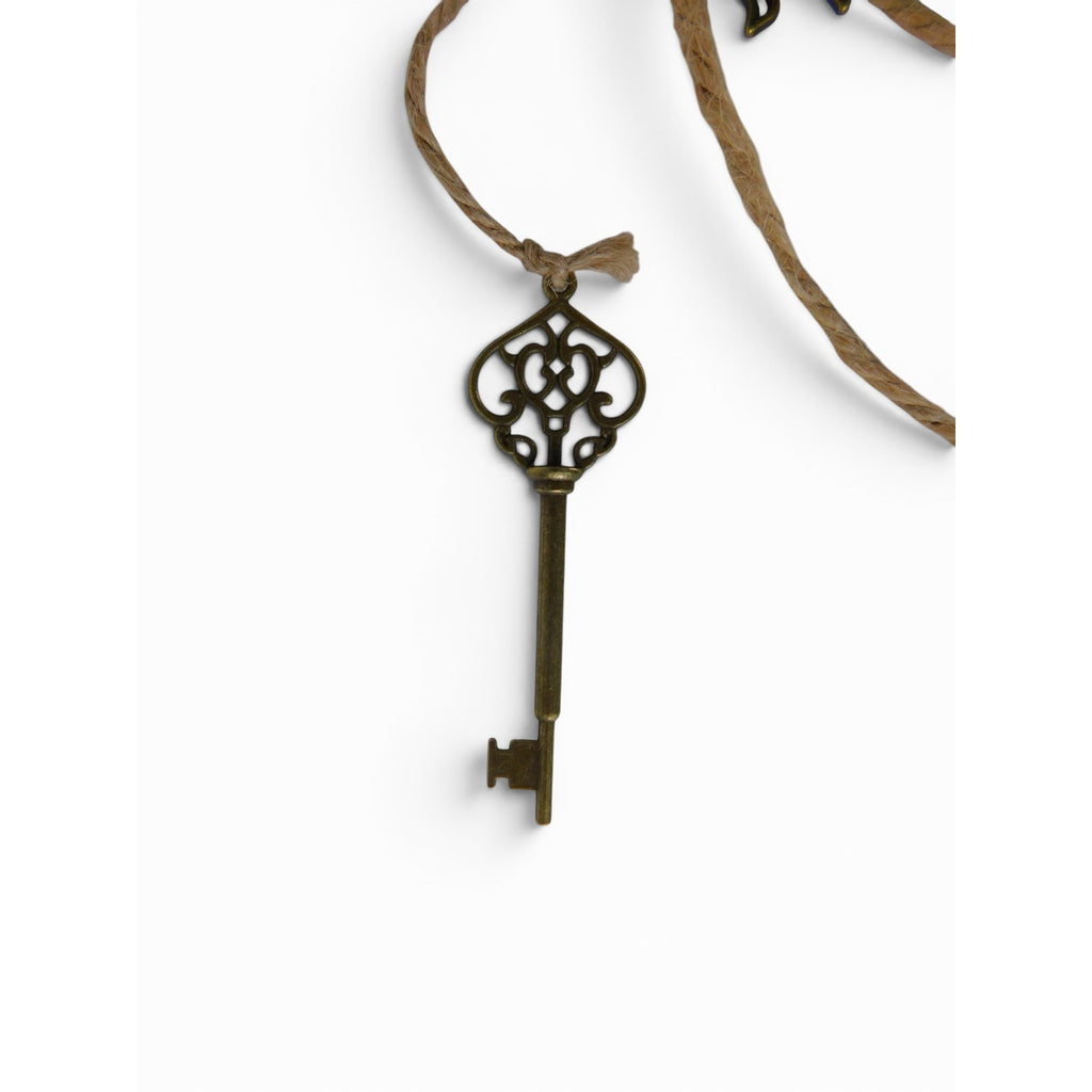 Hanging Brass Door Bells Sun Moon Key Moth Boho Witchy Home Decor