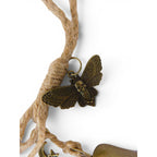 Hanging Brass Door Bells Sun Moon Key Moth Boho Witchy Home Decor