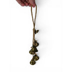 Hanging Brass Door Bells Sun Moon Key Moth Boho Witchy Home Decor