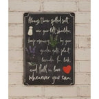 Practical Magic Quote Metal Sign - Salt Rosemary Lavender - 12x8 - New