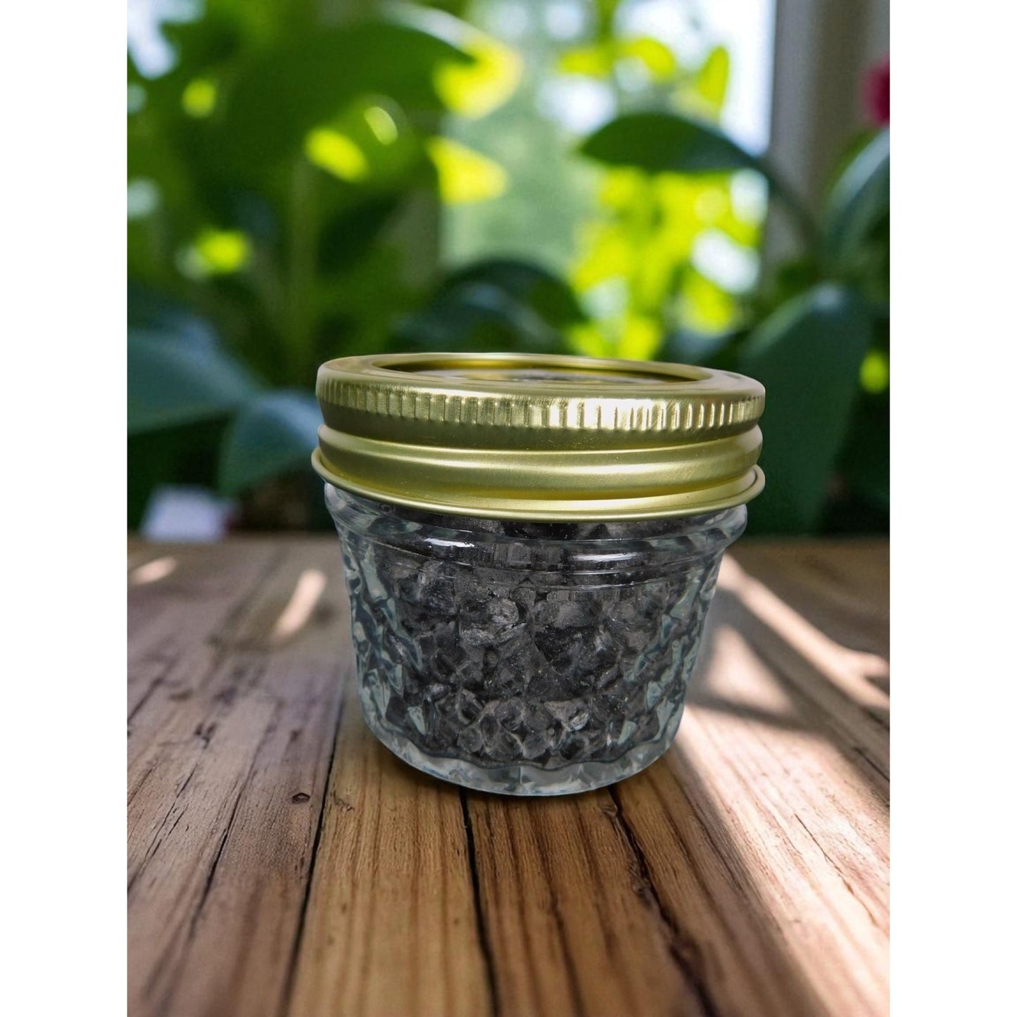 Ash & Sea Witch-Forged Black Salt in Glass Jar Ritual Protection