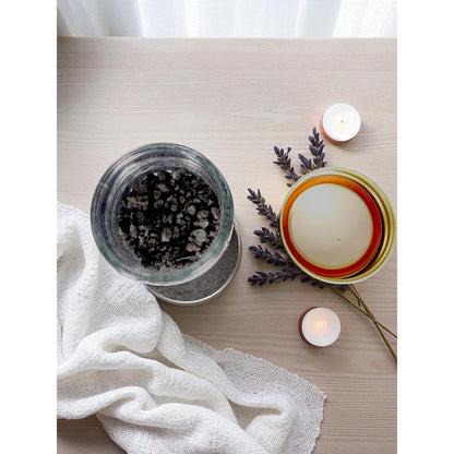 Ash & Sea Witch-Forged Black Salt in Glass Jar Ritual Protection