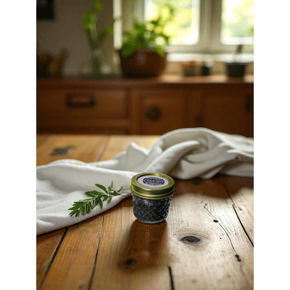 Ash & Sea Witch-Forged Black Salt in Glass Jar Ritual Protection