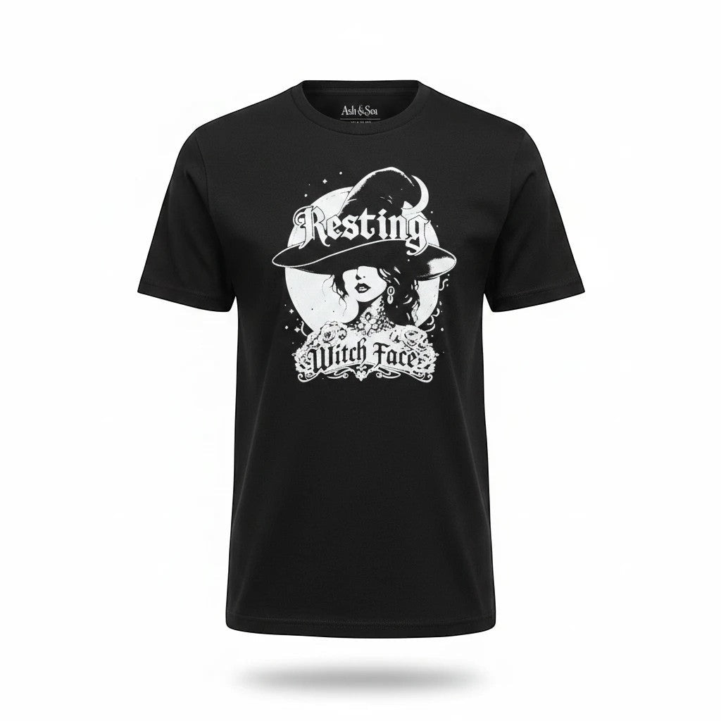 Resting Witch Face Graphic Crew Neck T-Shirt