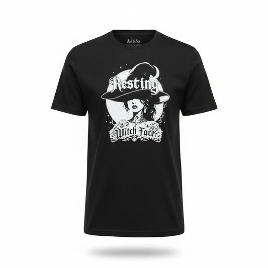 Resting Witch Face Graphic Crew Neck T-Shirt