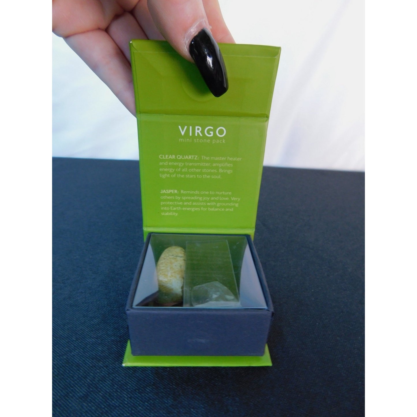Virgo Zodiac Mini Stone Pack Clear Quartz Jasper Astrology Healing Crystal Gift