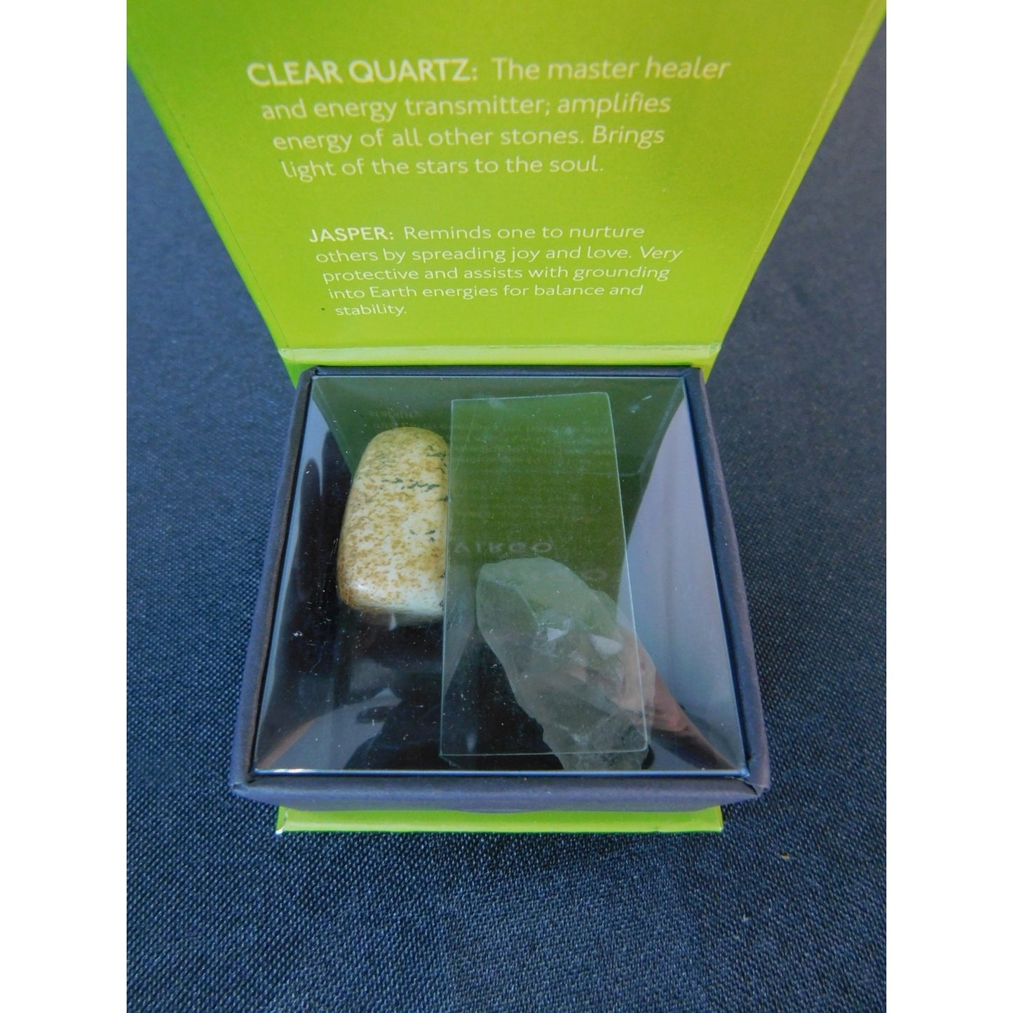 Virgo Zodiac Mini Stone Pack Clear Quartz Jasper Astrology Healing Crystal Gift