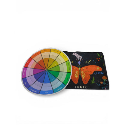 Butterfly Clutch Bag Womens Small Multicolor Canvas Zip Pouch Moon Nature