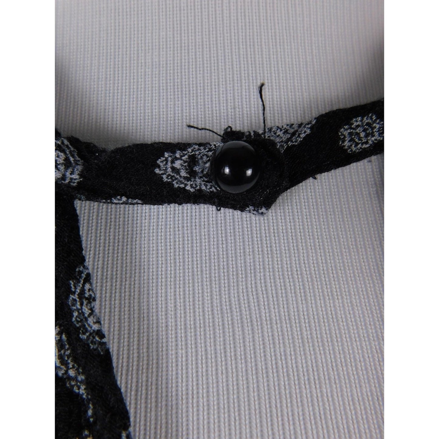 Vintage Havana Black Dot Tank L - Keyhole Boho - Excellent