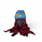 Sun & Moon Printed Stretchy Blue Headband With Vibrant Colors Versatile Fit And Comfortable Design For Everyday Wear