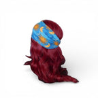 Sun & Moon Printed Stretchy Blue Headband With Vibrant Colors Versatile Fit And Comfortable Design For Everyday Wear