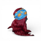 Sun & Moon Printed Stretchy Blue Headband With Vibrant Colors Versatile Fit And Comfortable Design For Everyday Wear