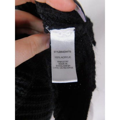 Full Circle Trends Black Knit Sweater 1X Gothic Witchcore