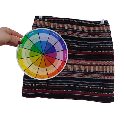 Hollister Rainbow Striped Mini Skirt S - Cotton Boho - Excellent