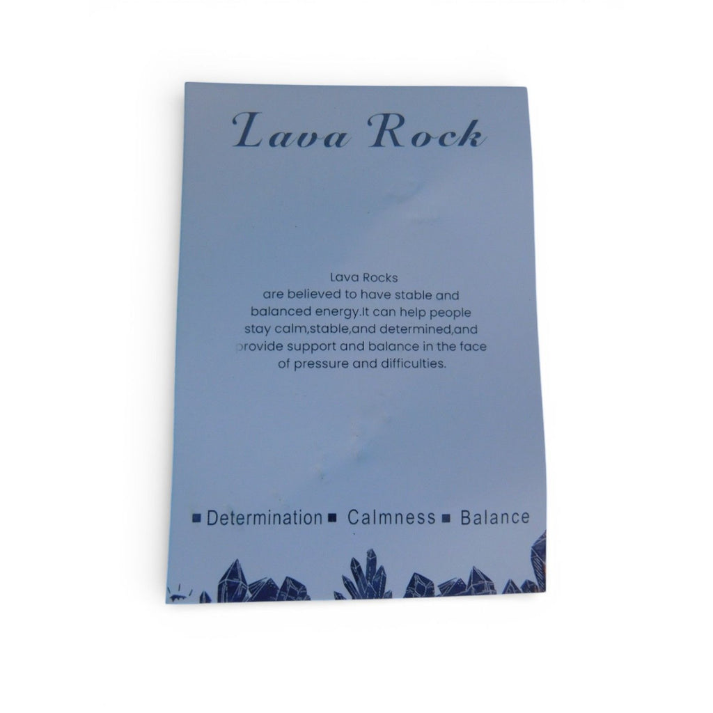 Lava Stone Grounding Intention Bracelet