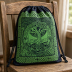 Tree of Life Drawstring Backpack 18" Cotton Cinch Bag