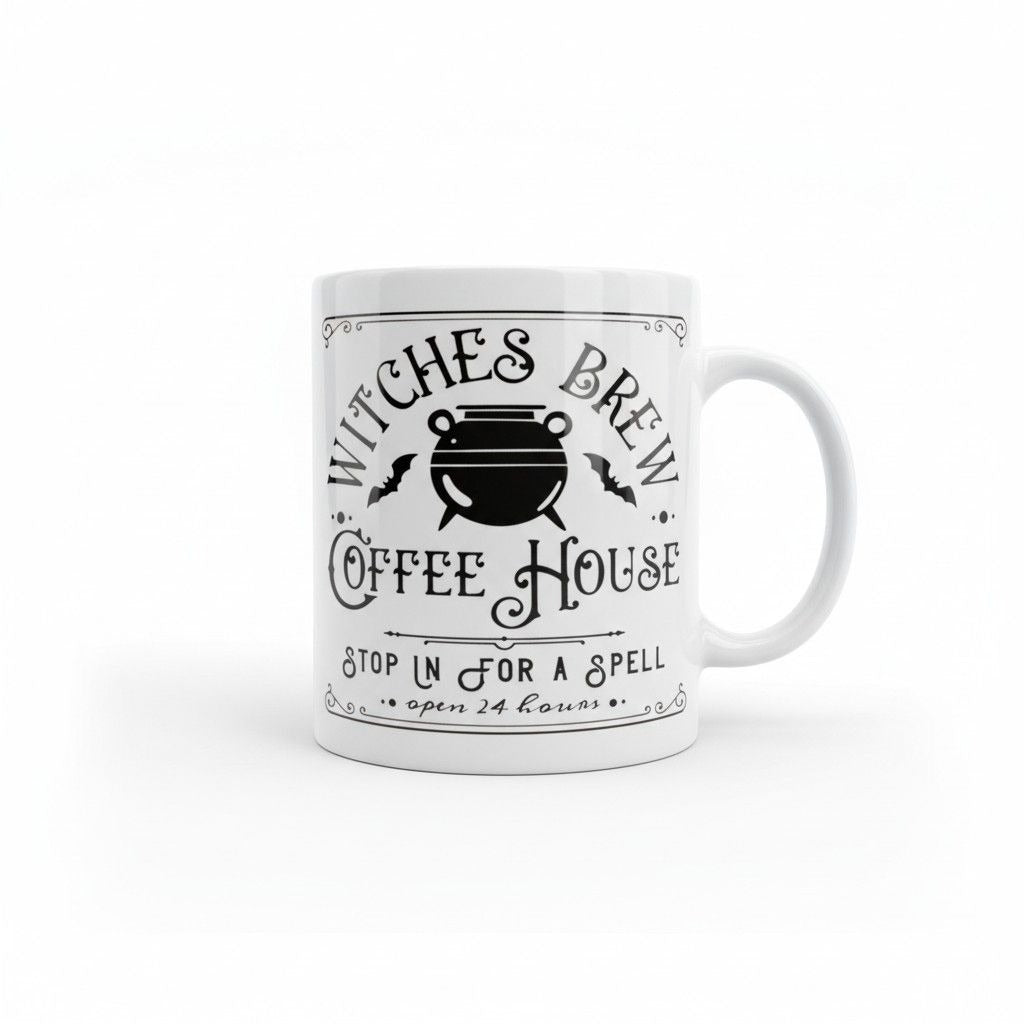 Witches Brew Coffee House Mug 11oz - Cauldron Ceramic - New