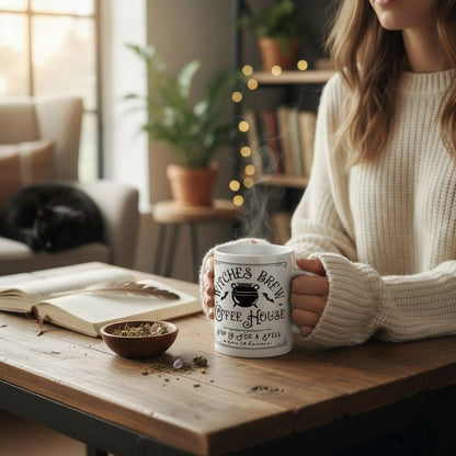 Witches Brew Coffee House Mug 11oz - Cauldron Ceramic - New