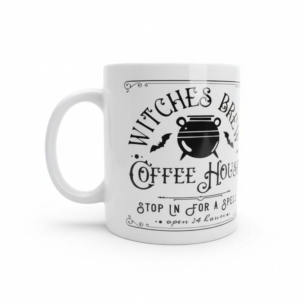 Witches Brew Coffee House Mug 11oz - Cauldron Ceramic - New
