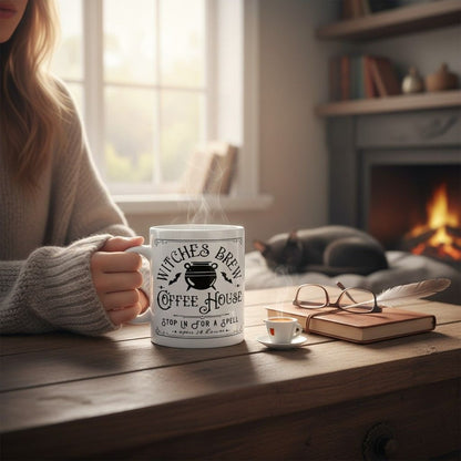 Witches Brew Coffee House Mug 11oz - Cauldron Ceramic - New