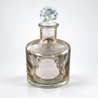 Crystal Stopper Ritual Bottle with clear glass and spherical faceted stopper