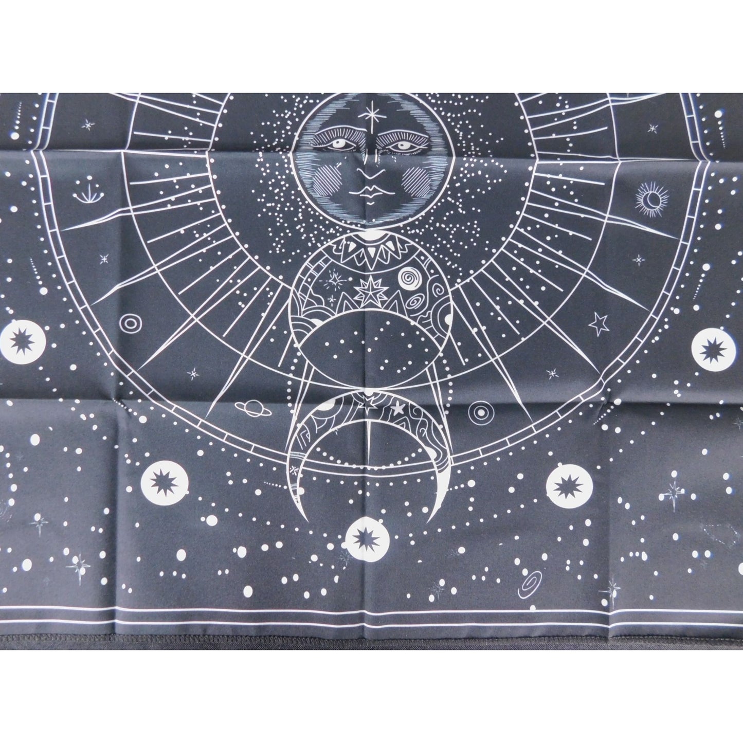 Celestial Moon Phase Altar Cloth 19x19 Tarot Mat Mystical Divination