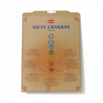 HEM Seven Chakras Incense Gift Set - 7 Scents 140 Sticks - New
