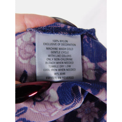 Style & Co 2XL Blue Floral Off Shoulder Peasant Boho Witch