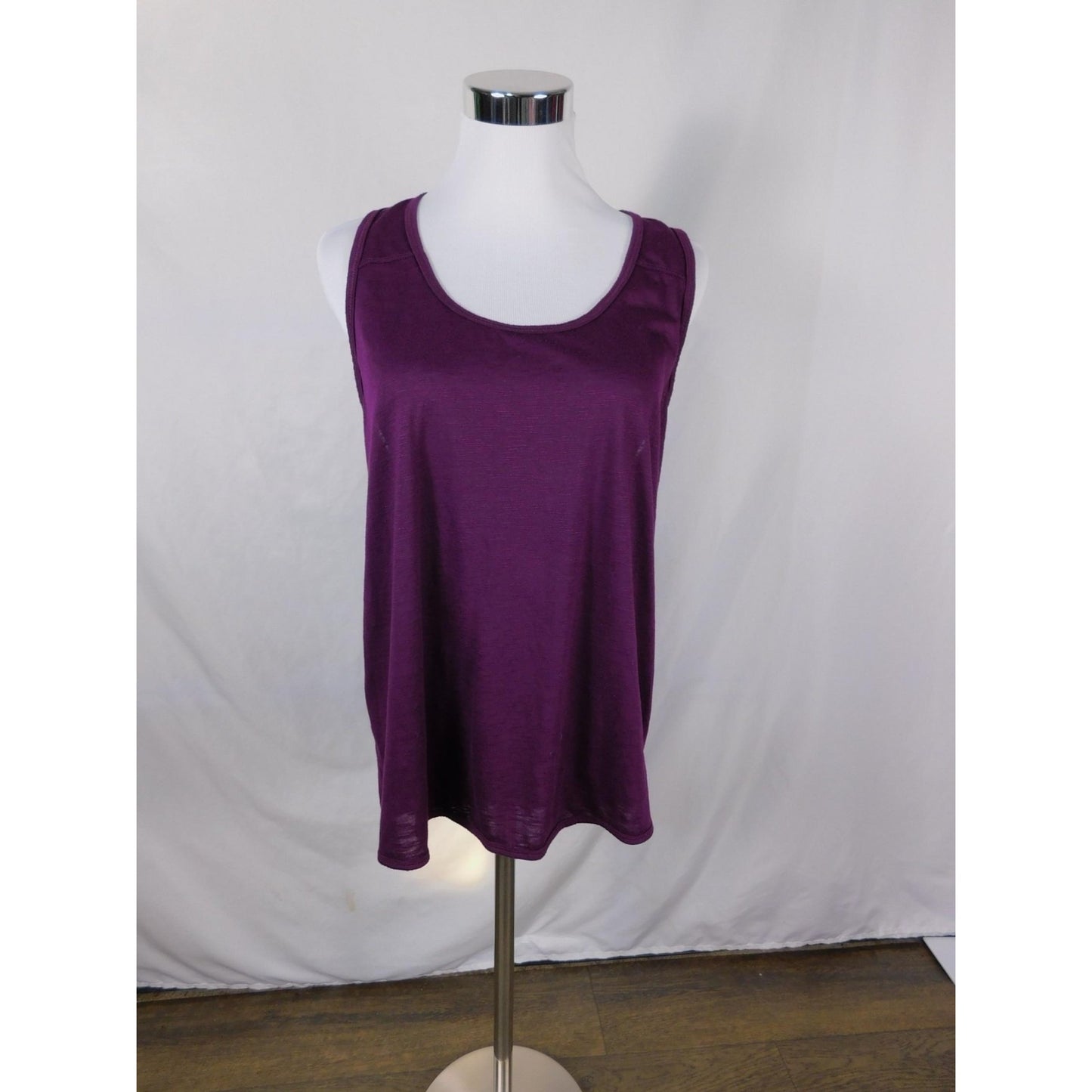 Marika Purple Racerback Tank XL - Draped Back - Excellent