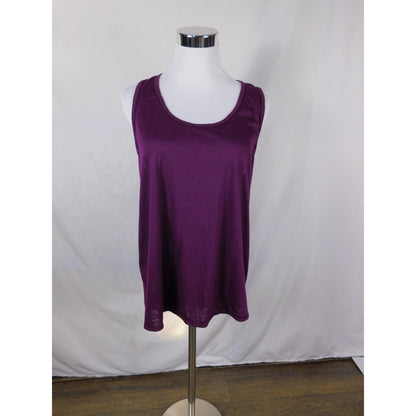Marika Purple Racerback Tank XL - Draped Back - Excellent