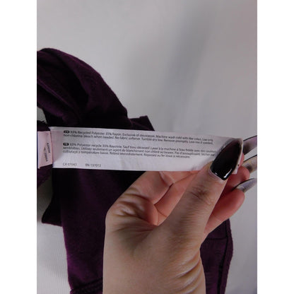 Marika Purple Racerback Tank XL - Draped Back - Excellent