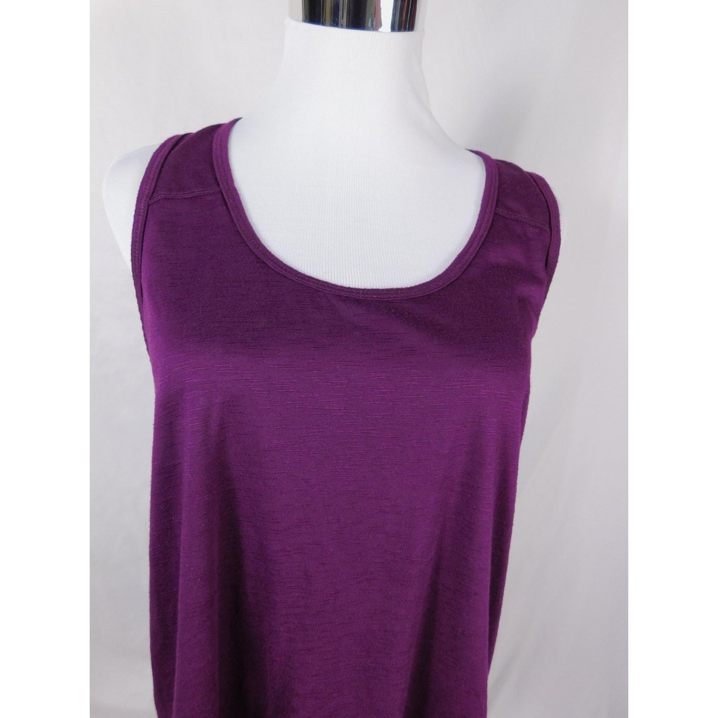 Marika Purple Racerback Tank XL - Draped Back - Excellent