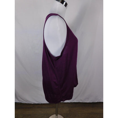 Marika Purple Racerback Tank XL - Draped Back - Excellent