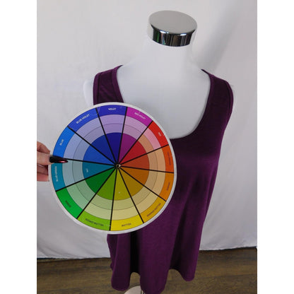 Marika Purple Racerback Tank XL - Draped Back - Excellent