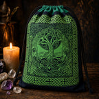 Tree of Life Drawstring Backpack 18" Cotton Cinch Bag