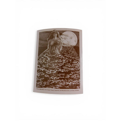 Vintage Robert Rosey Rosenthal Moonlit Mermaid Nude Fantasy Print Small 1991